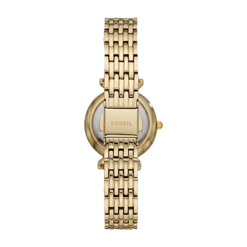 Carlie Mini 28mm Three-Hand Gold-Tone Stainless Steel