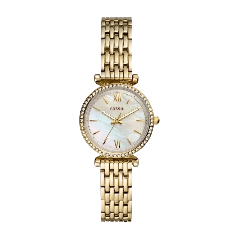 Carlie Mini 28mm Three-Hand Gold-Tone Stainless Steel