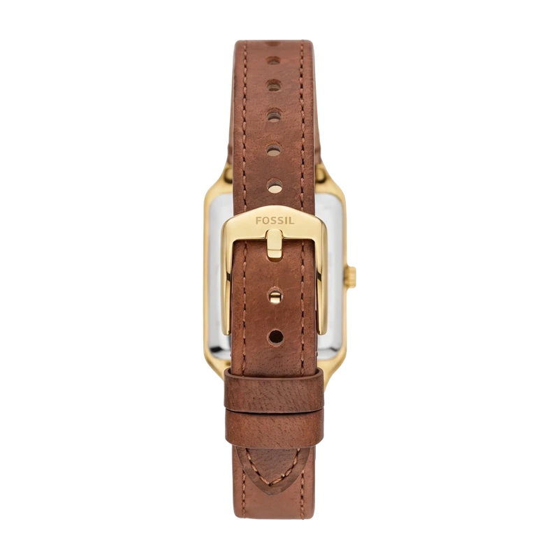 Raquel 23mm Three-Hand Date Medium Brown Leather