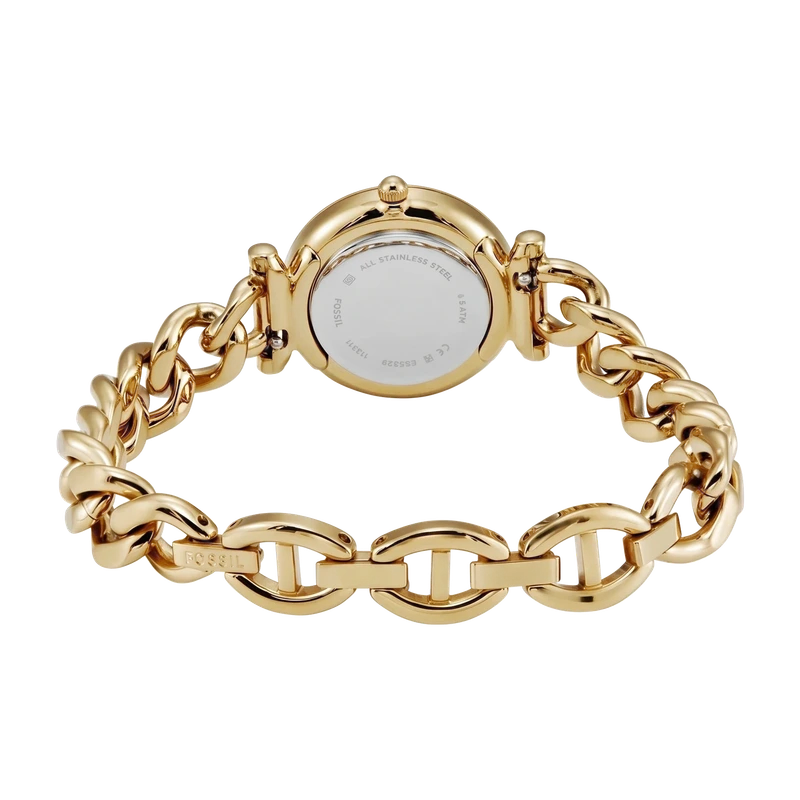 Carlie Three-Hand Gold-Tone Stainless Steel Watch 28mm