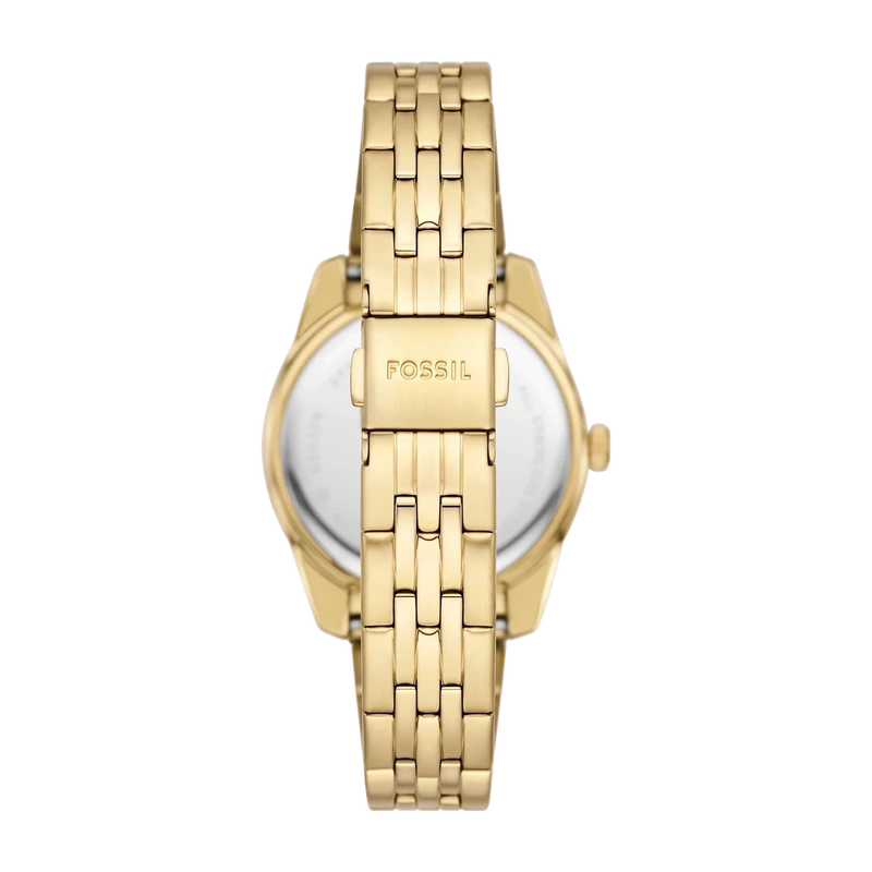 Scarlette 33mm Three-Hand Date Gold-Tone Stainless Steel