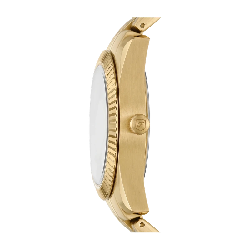 Scarlette 33mm Three-Hand Date Gold-Tone Stainless Steel