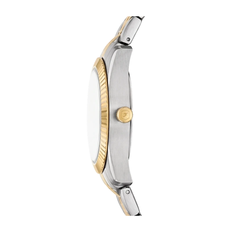 Scarlette Three-Hand Date Two-Tone Stainless Steel Watch Silver 33mm