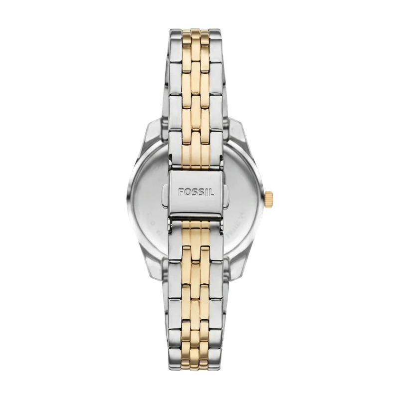 Scarlette Three-Hand Date Two-Tone Stainless Steel Watch Silver 33mm