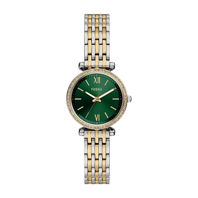 Carlie Mini Three-Hand Two-Tone Stainless Steel