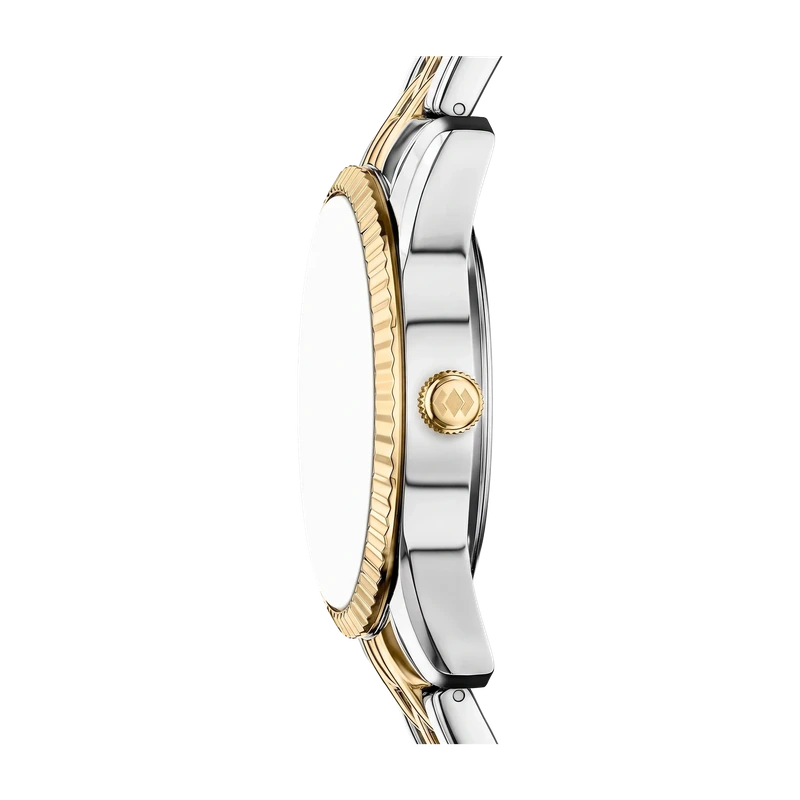 Scarlette 34mm Three-Hand Day-Date Two-Tone Stainless Steel