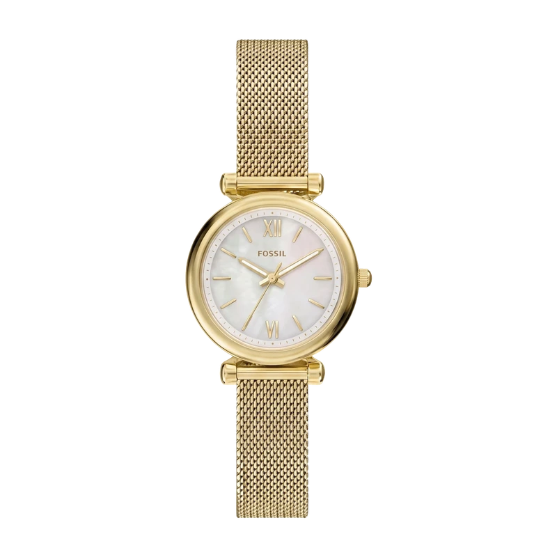 Carlie Mini 28mm Three-Hand Gold-Tone Stainless Steel