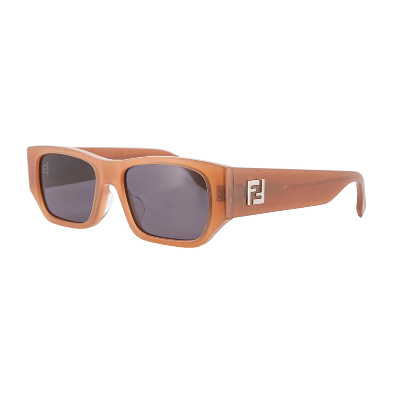 FF Squared Rectangle Sunglasses Brown