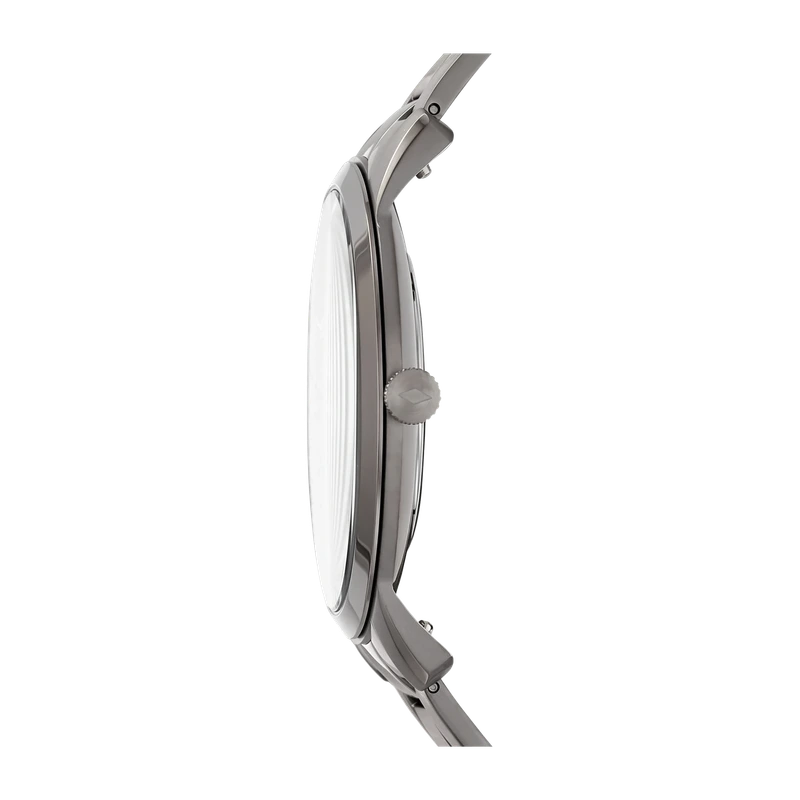 Minimalist 44mm Three-Hand Smoke Stainless Steel