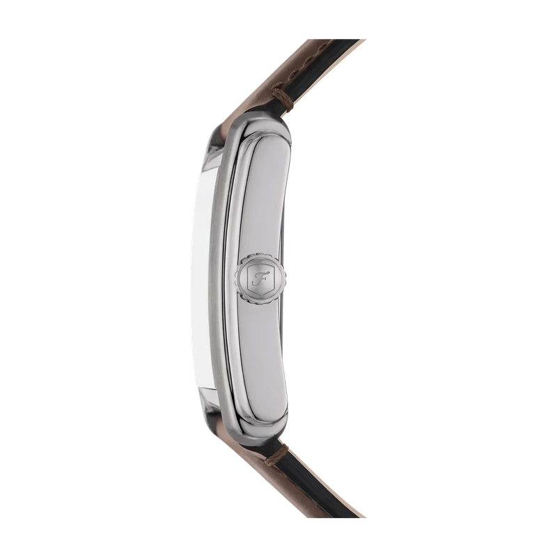 Carraway 30mm Three-Hand Brown Leather Watch Brown