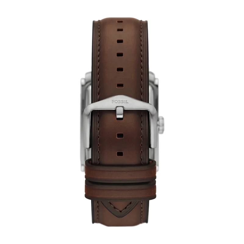 Carraway 30mm Three-Hand Brown Leather Watch Brown