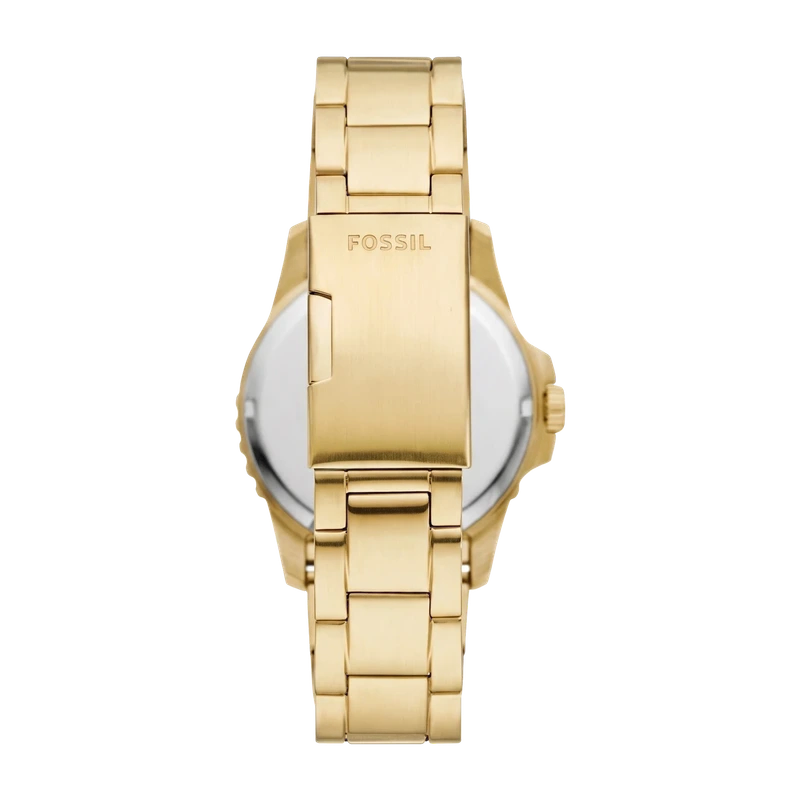 Blue Dive 42mm Three-Hand Date Gold-Tone Stainless Steel