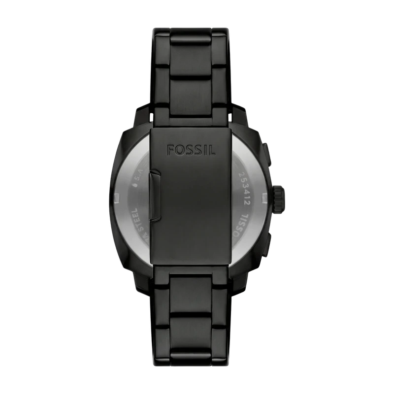 Machine 44mm Chronograph Black Stainless Steel Watch