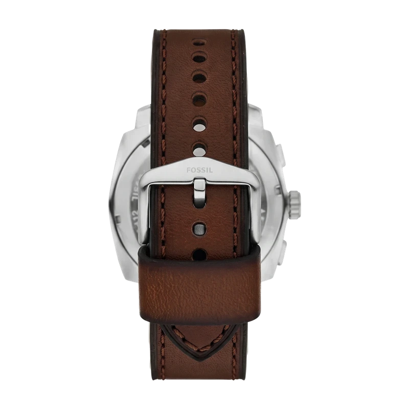 Machine 44mm Chronograph Brown Leather