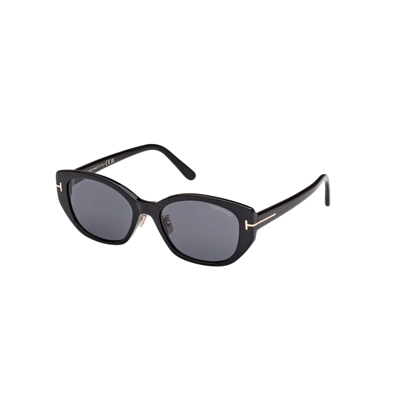 Butterfly Sunglasses Black Graduated Brown Lens