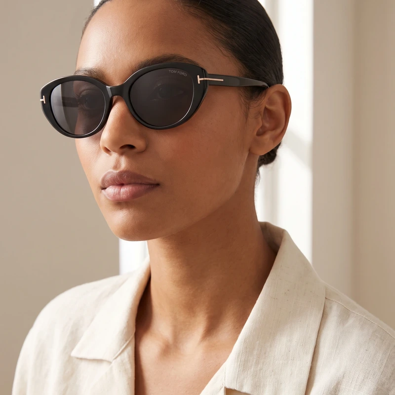 Butterfly Sunglasses Black FT1246-K