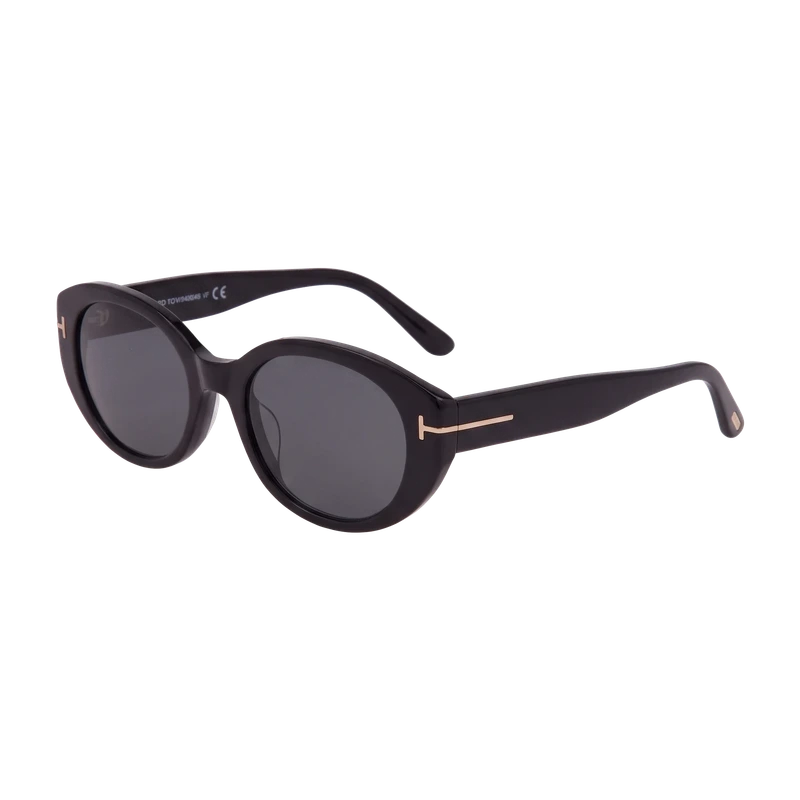 Oval Sunglasses Black FT1292-K