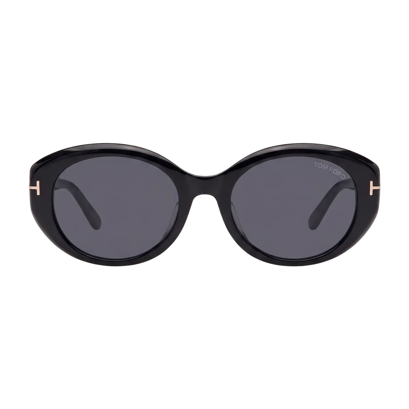 Oval Sunglasses Black FT1293-K