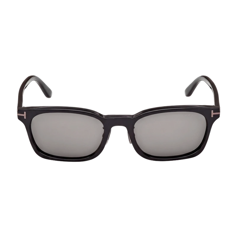 Rectangular Sunglasses Black Grey Lens FT1350-D