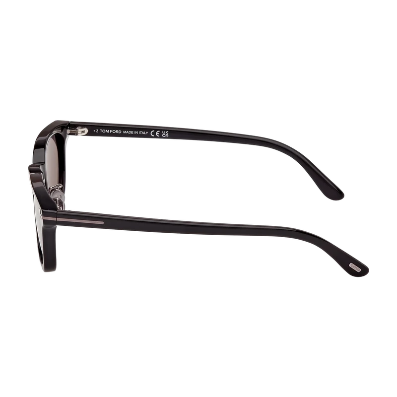 Rectangular Sunglasses Black Blue Lens FT1350-D