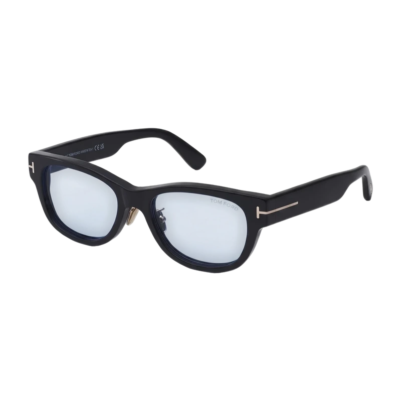 Rectangular Sunglasses Black Blue Lens FT1350-D
