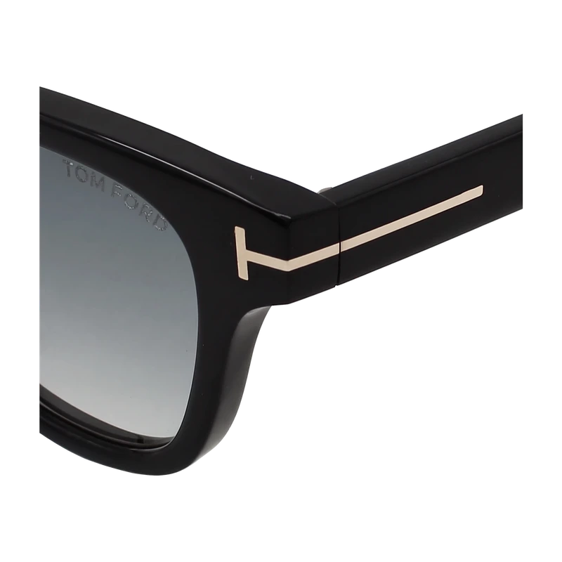 Square Sunglasses Black Mirrored Lens