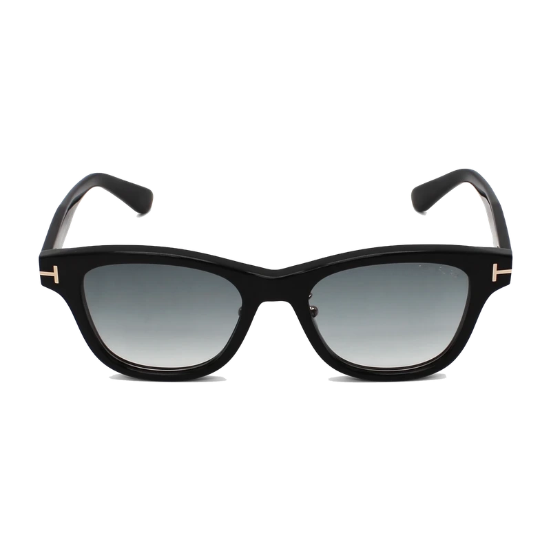 Square Sunglasses Black Mirrored Lens