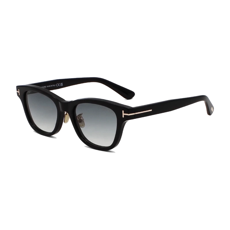Square Sunglasses Black Mirrored Lens