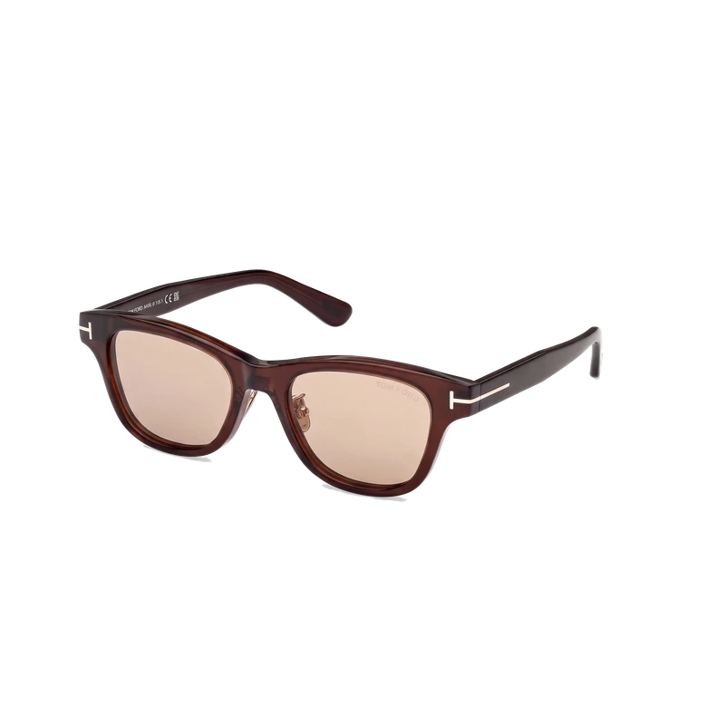 Square Sunglasses Dark Brown Brown Lens
