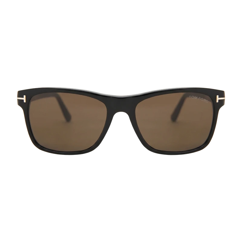 Square Sunglasses Dark Brown Brown Lens