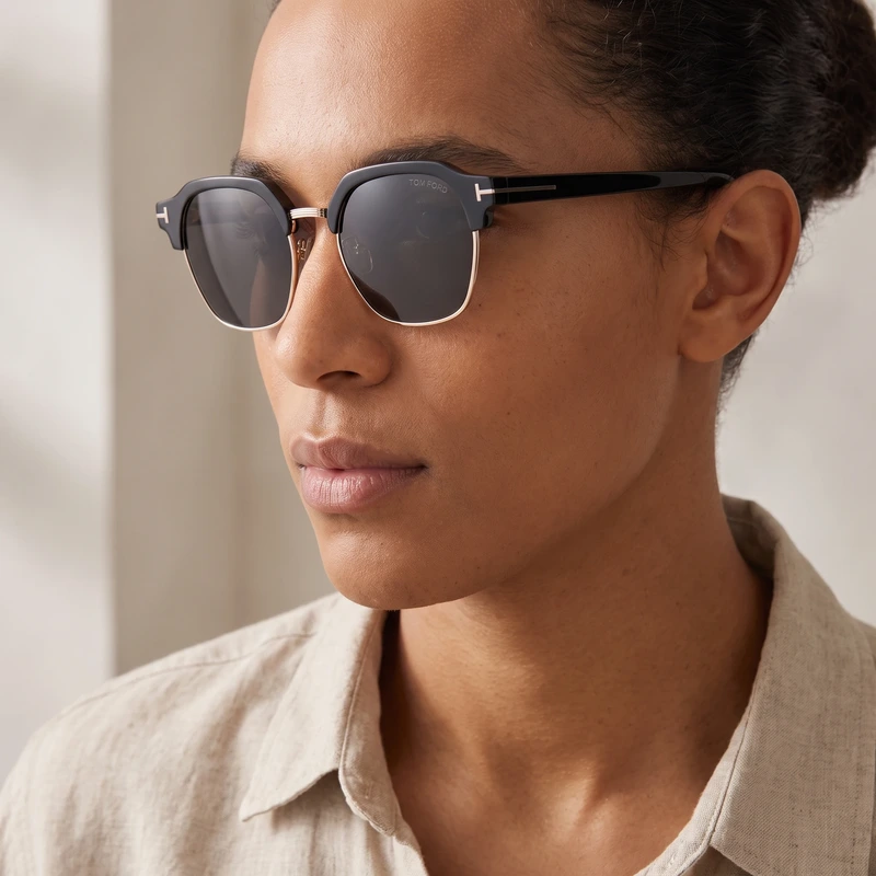 Butterfly Sunglasses Black FT1389-K