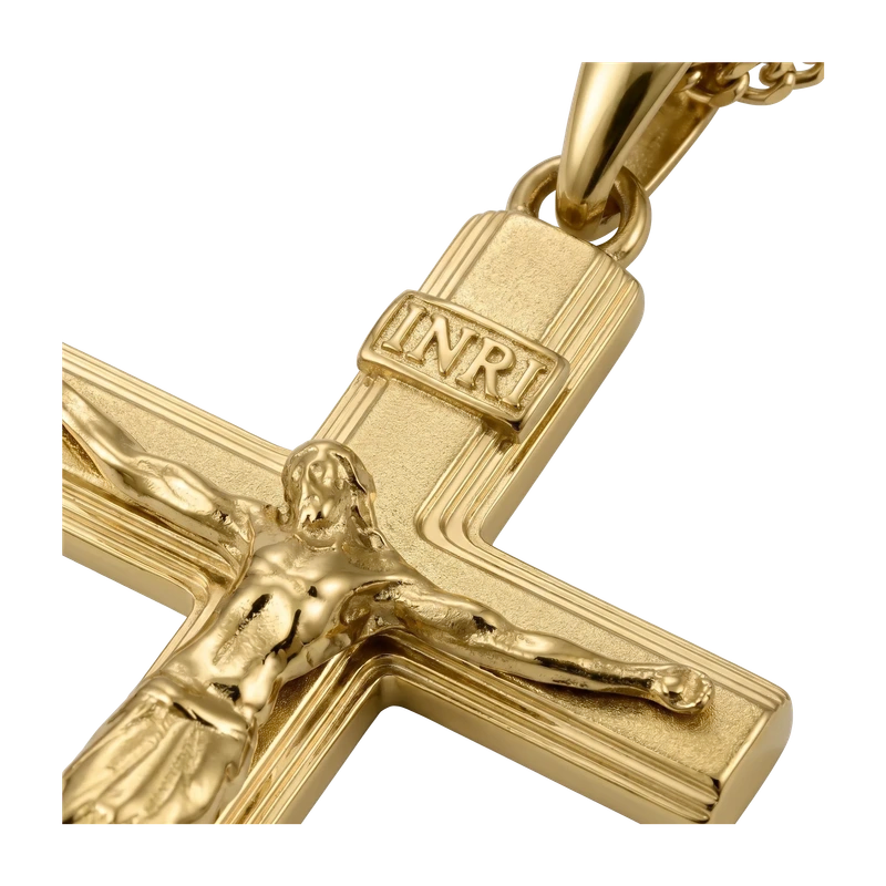 Crucifix Pendant - 14K Gold