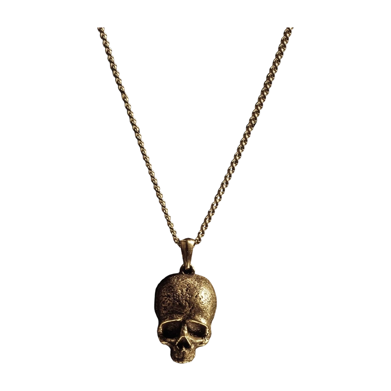 Memento Mori Pendant - 14K Gold