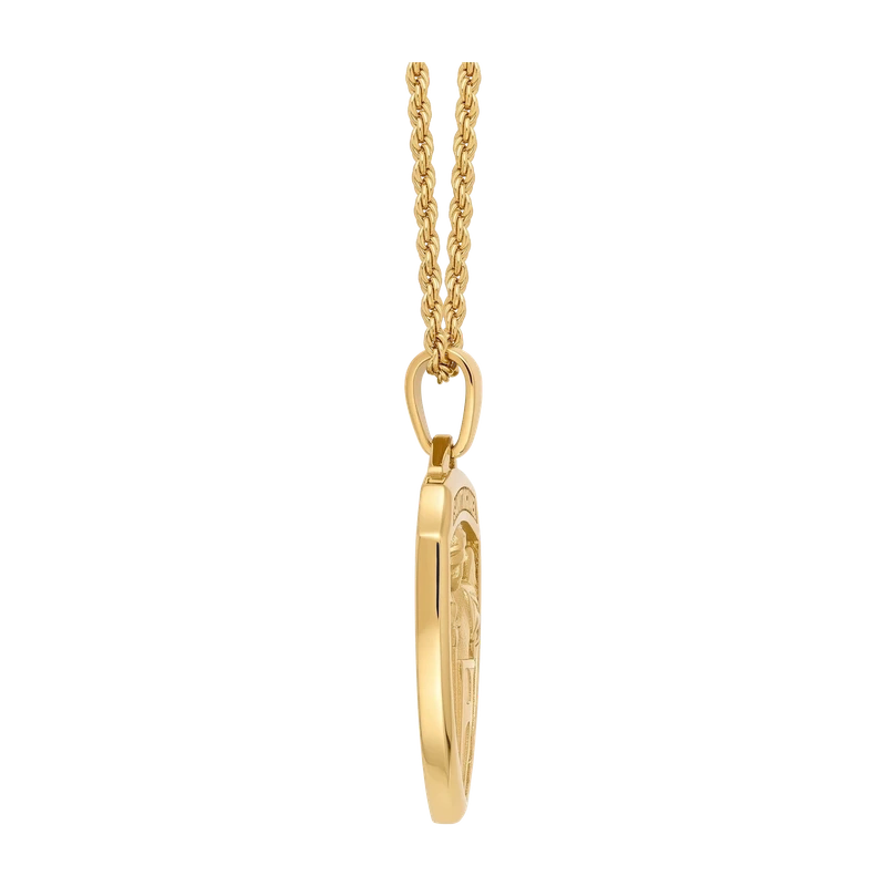 St. Michael Amulet - 14K Gold