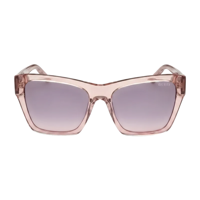 Shiny Beige Square Sunglasses