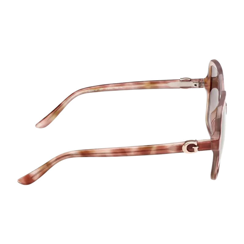 Oversized Plastic Square Sunglasses Brown Havana