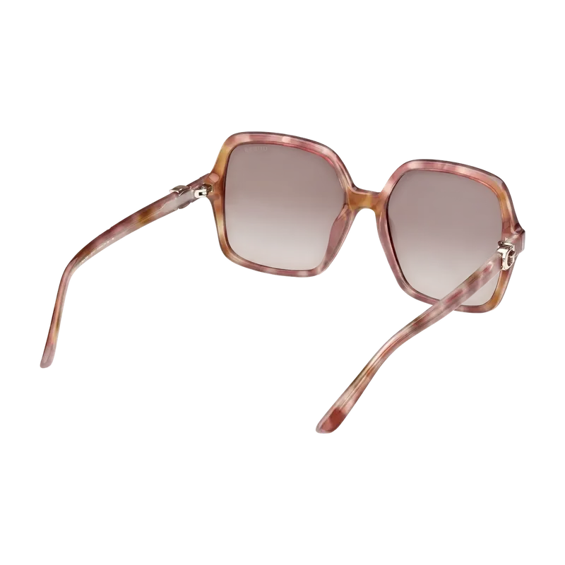 Oversized Plastic Square Sunglasses Brown Havana