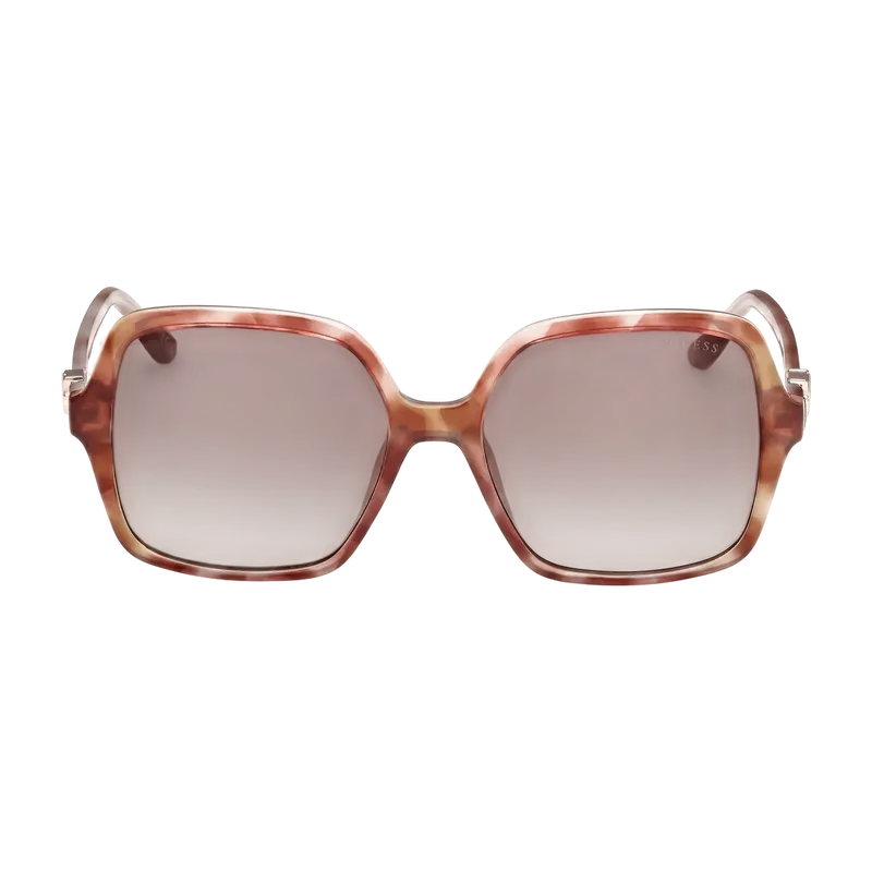 Oversized Plastic Square Sunglasses Brown Havana