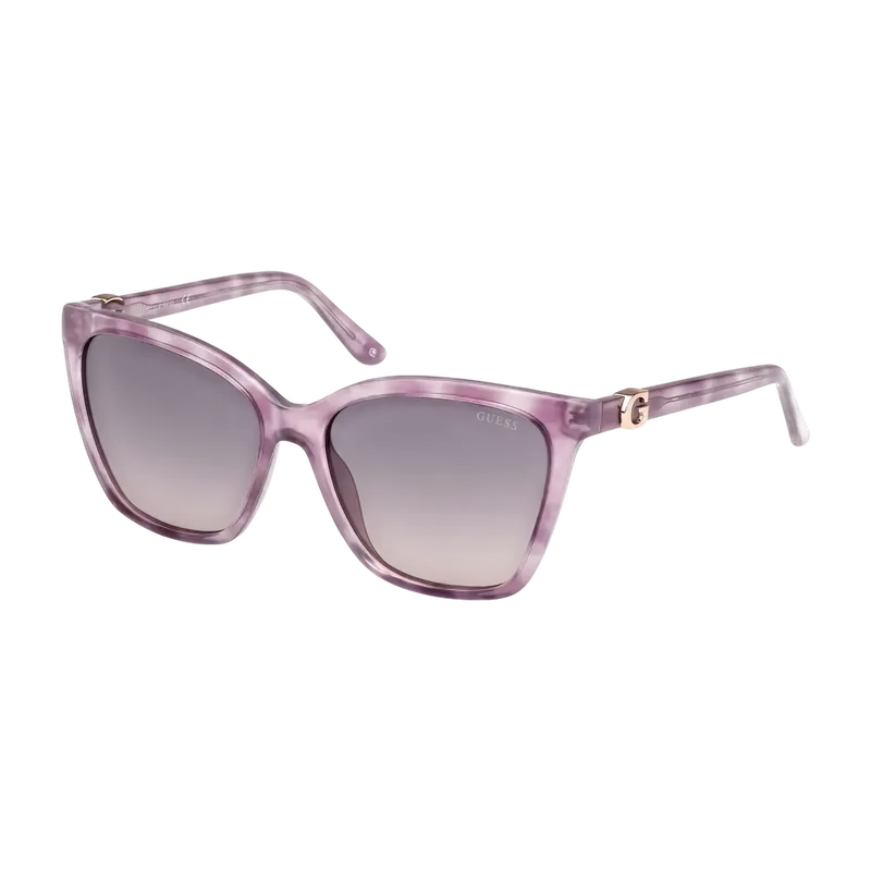 Square Sunglasses Lilac Havana