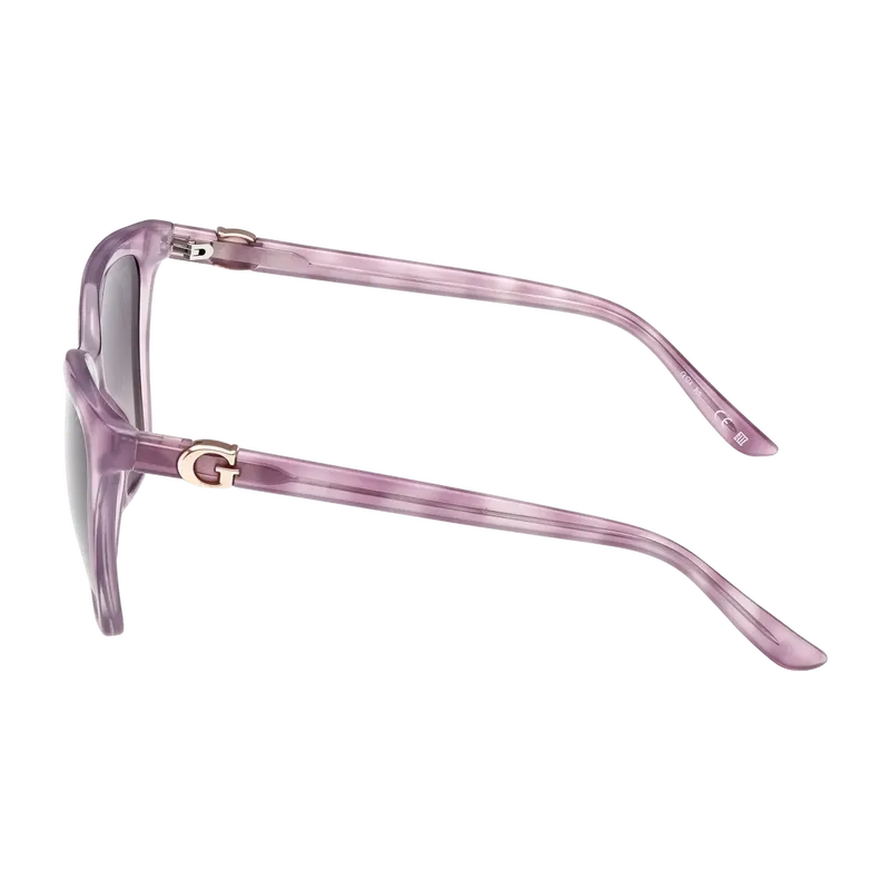 Square Sunglasses Lilac Havana