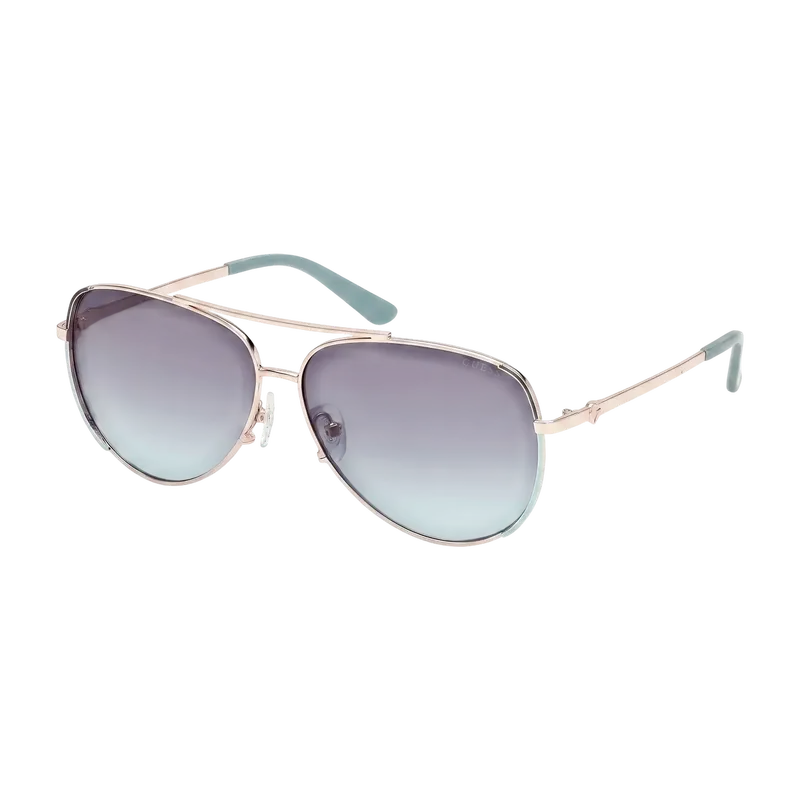 Aviator Sunglasses Gold Blue