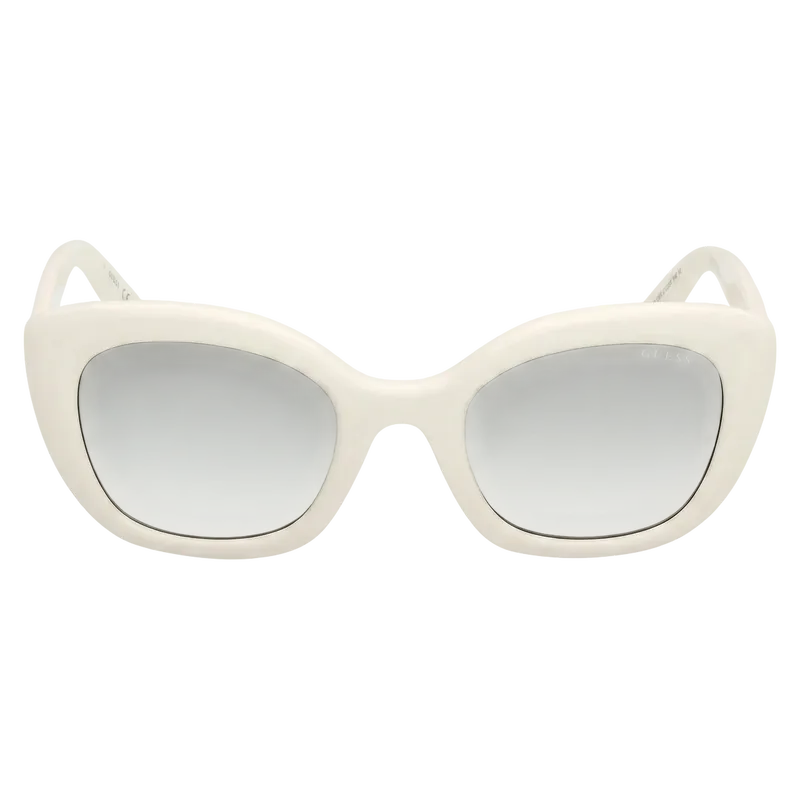 Bubble Cat-Eye Sunglasses White