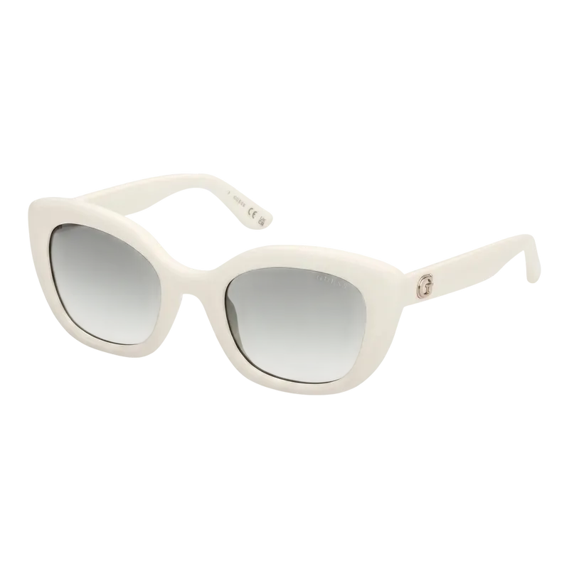 Bubble Cat-Eye Sunglasses White