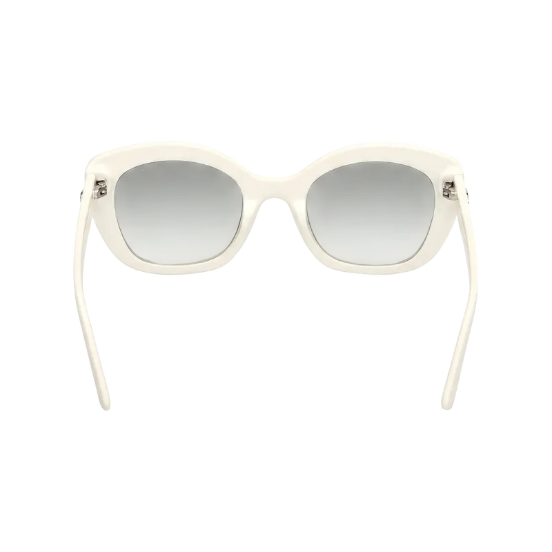 Bubble Cat-Eye Sunglasses White