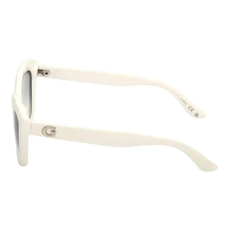 Bubble Cat-Eye Sunglasses White