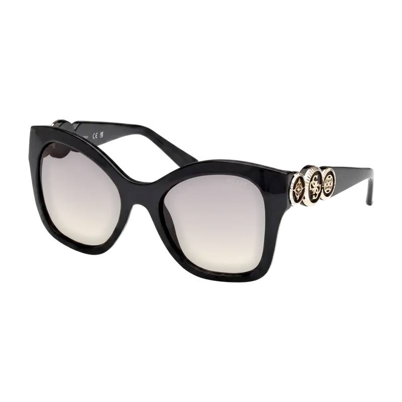 Butterfly Plastic Sunglasses Black