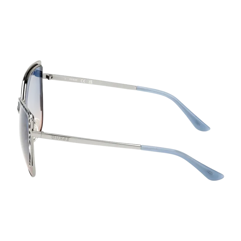 Cat-Eye Metal Sunglasses Silver