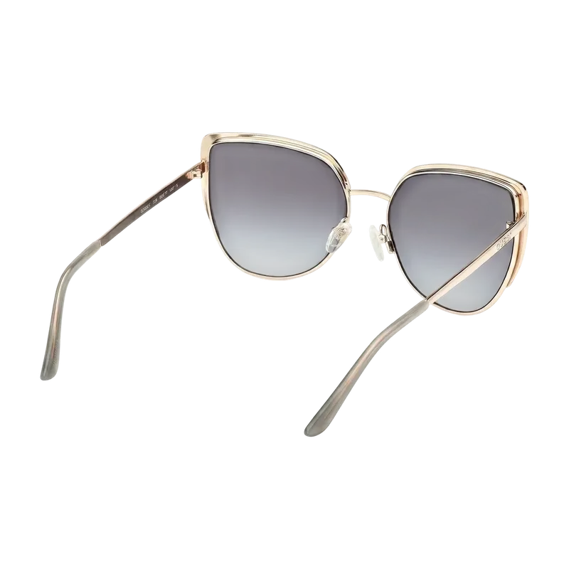 Cat-Eye Metal Sunglasses Gold