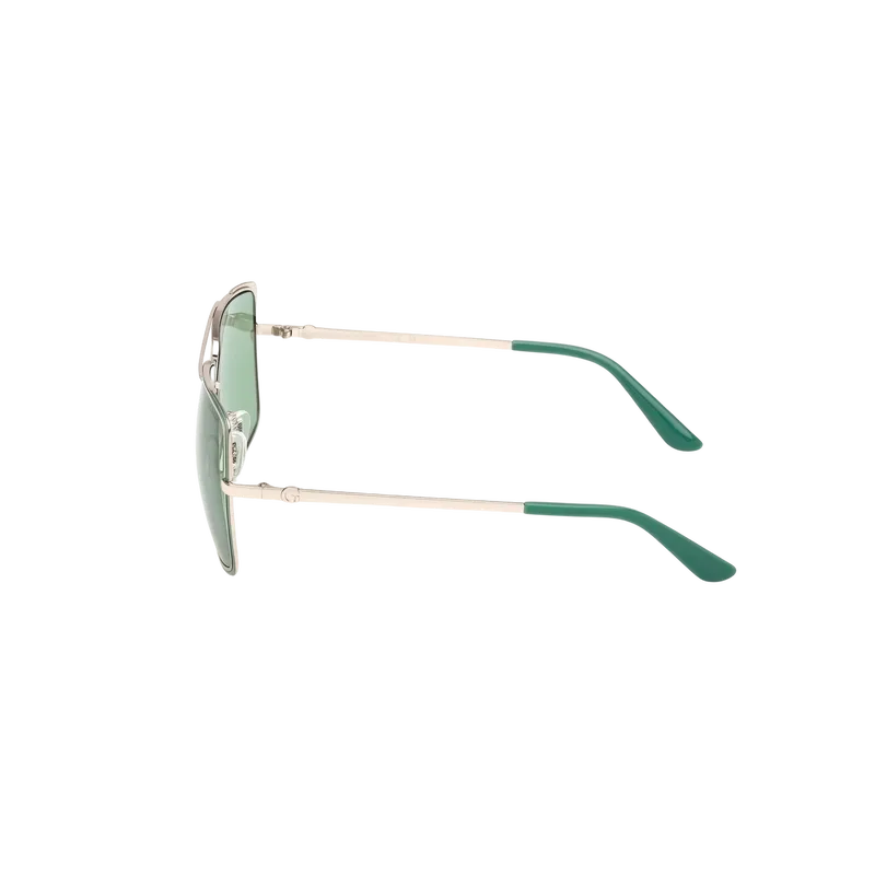 Oversized Metal Navigator Sunglasses Green