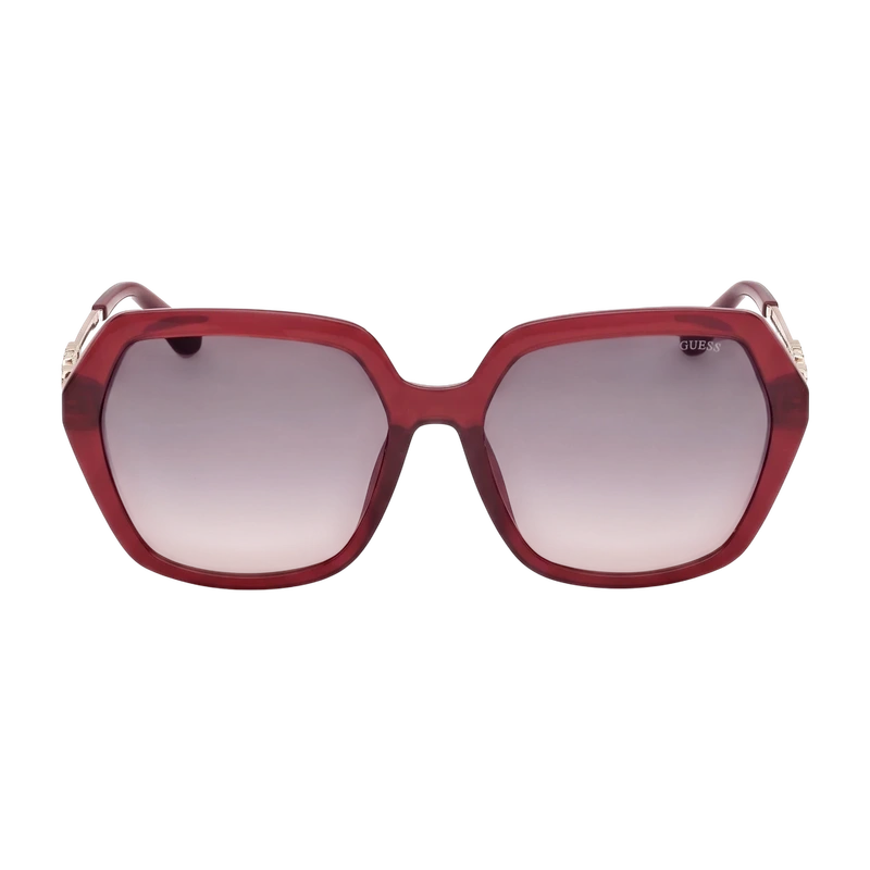 Square-Geometric Plastic Sunglasses